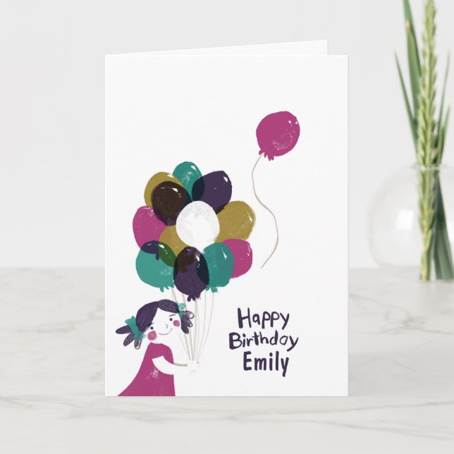 Bubblor för Grattis på födelsedagen-kort Kort (Framsida)