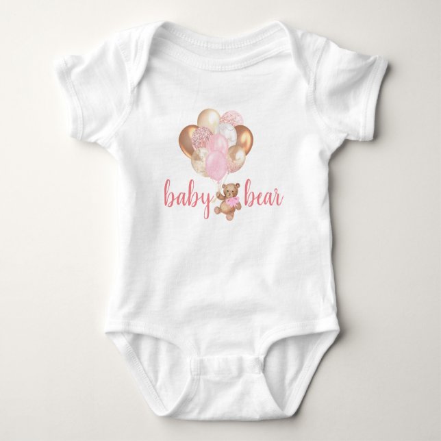 Bubblor för nalle Baby Bear Ro Guld T Shirt (Framsida)