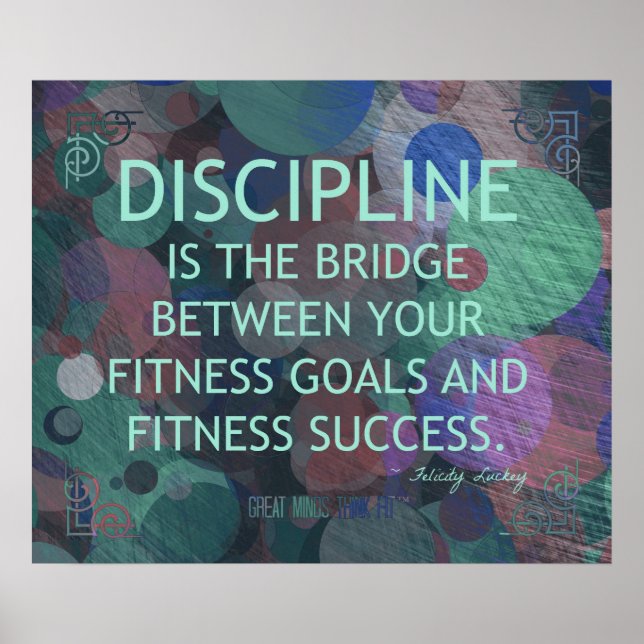 Bubblor från Fitness Discipline Poster (Framsidan)