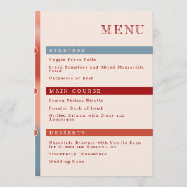 Bubblor från Kärlek: Fairy Tale Bröllop Simple Meny