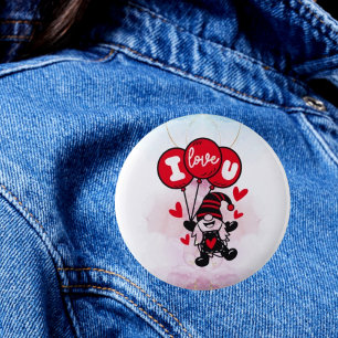Bubblor från Kärlek: I Kärlek You Button Knapp