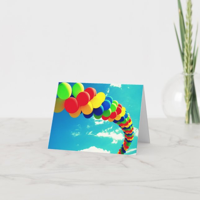Bubblor & Himmel Notecard Kort (Framsida)