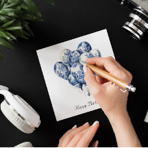 Bubblor i Delft Blue, anpassade