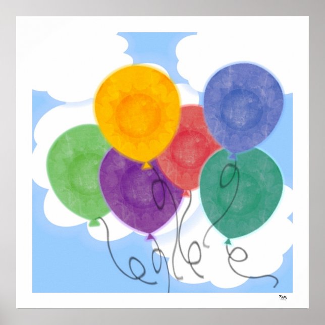 Bubblor i Himlar Poster (Framsidan)