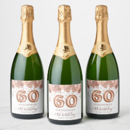 Bubblor i ro Guld 60:e Födelsedagsfesten