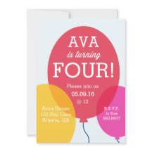 Bubblor - inbjudan på födelsedagen