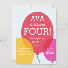 Bubblor - inbjudan på födelsedagen