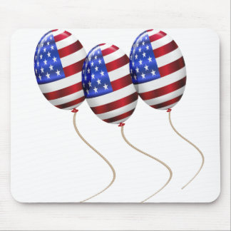 Bubblor med amerikansk flagga för 4 juli musmatta