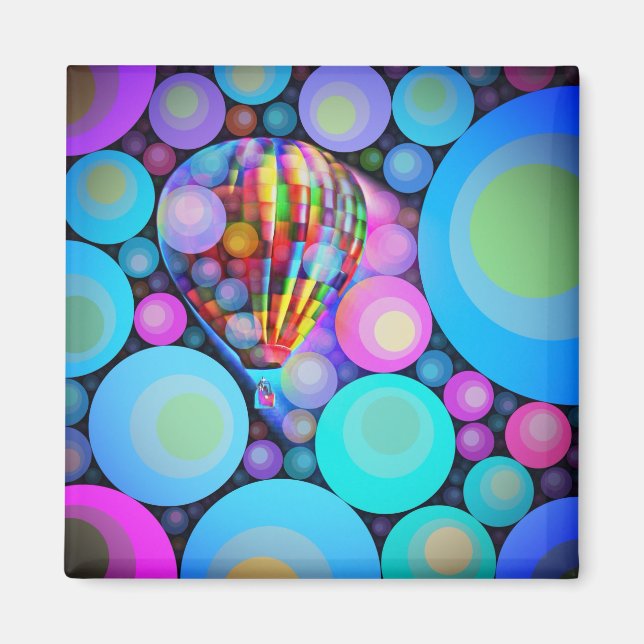Bubblor och ballong magnet (Framsidan)