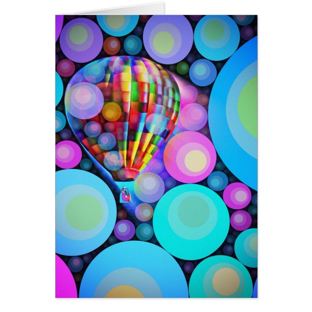 Bubblor och ballong OBS kort (Framsidan)