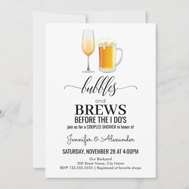 Bubblor och bryggdusch i par (Framsida)