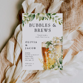 Bubblor och bryggor par-dusch inbjudningar