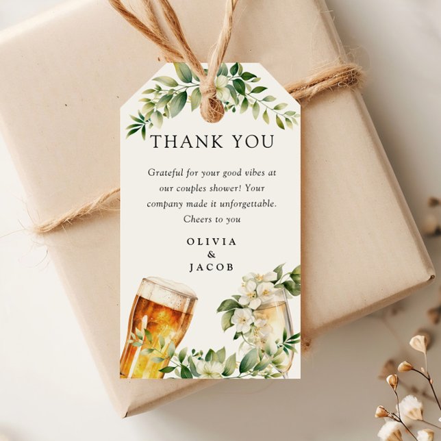 Bubblor och bryggor par duschar presentetikett (Skapare uppladdad)