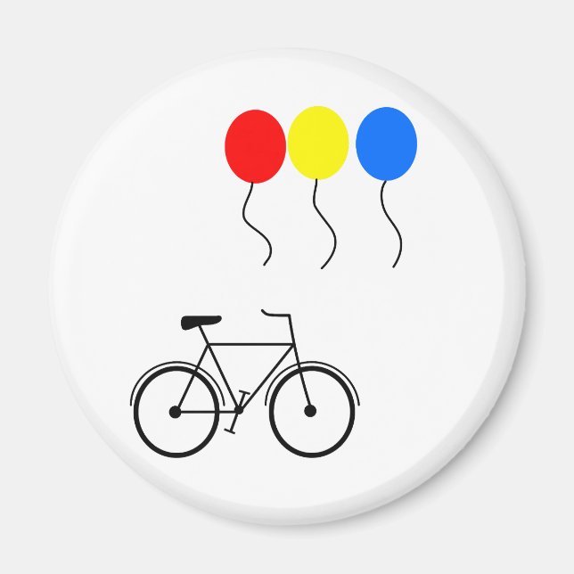 Bubblor och cyklar magnet (Framsidan)