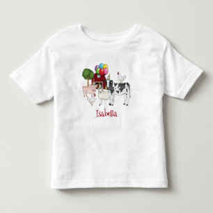 Bubblor och hattar från boskap på födelsedagen Bar T Shirt