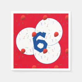 Bubblor och konfetti födelsedag pappersservett