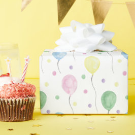 Bubblor och konfetti för vattenfärg presentpapper