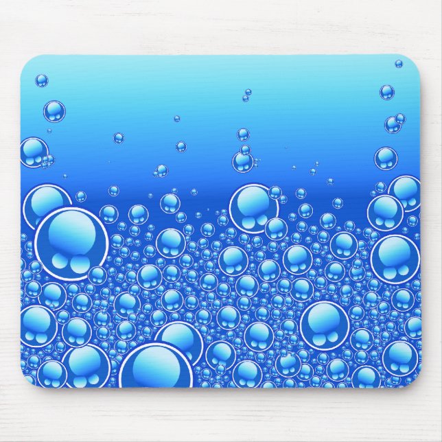 Bubblor på Blue Musmatta (Framsidan)