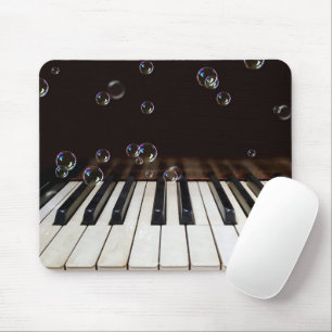 Bubblor på Piano Tangentbord Mouse Pad Musmatta