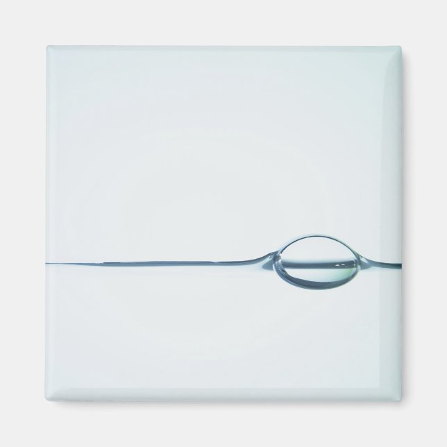 Bubblor på Vatten Yta Magnet (Framsidan)