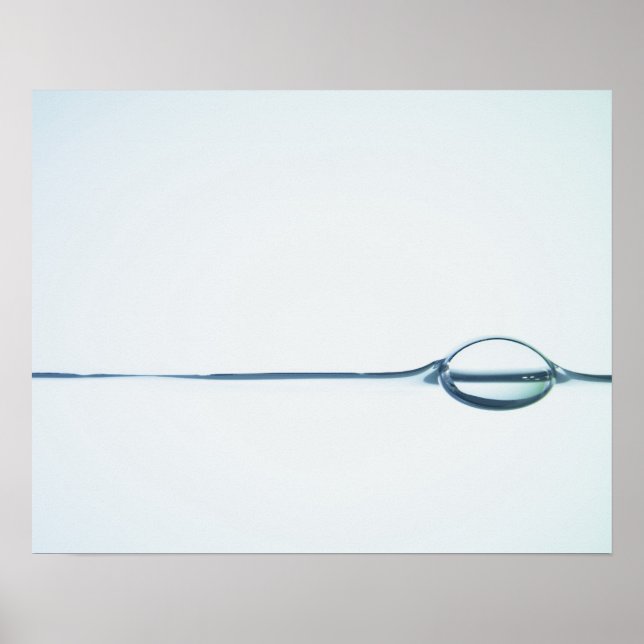 Bubblor på Vatten Yta Poster (Framsidan)