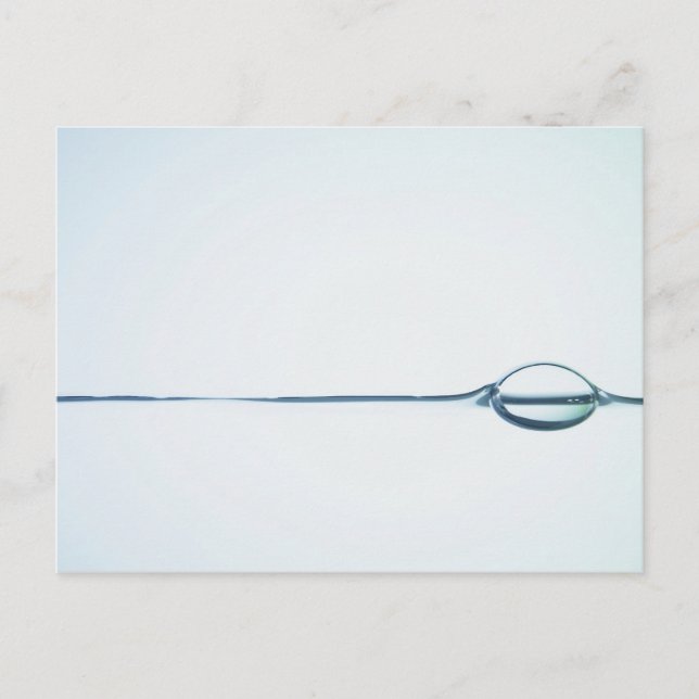 Bubblor på Vatten Yta Vykort (Framsida)