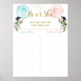 Bubblor Poster er röst, flicka eller pojke