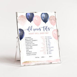 Bubblor rosa eller Blue Old Wives Tales Poster