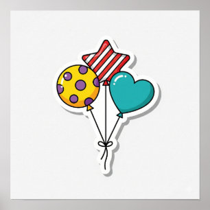 Bubblor Sticker Poster