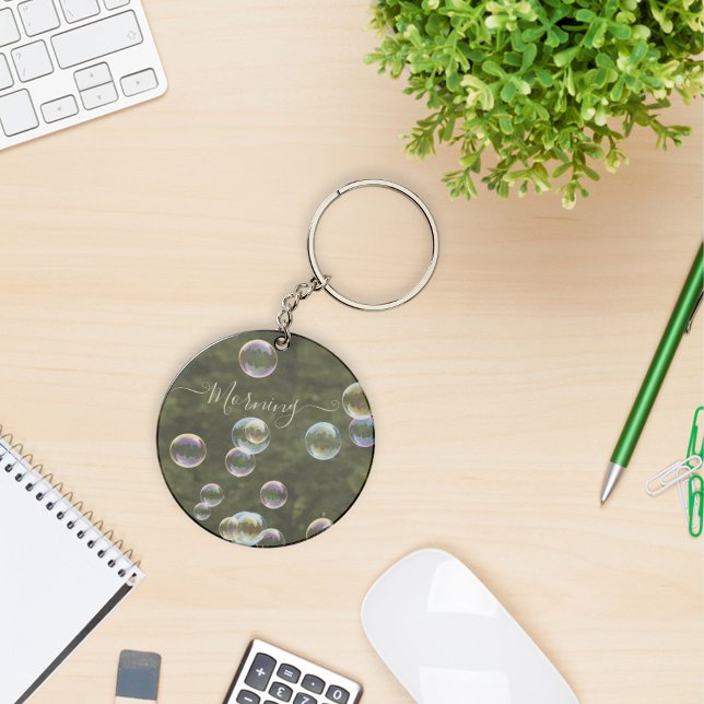 Bubblor under dagtid i engrams nyckelkedja nyckelring (Bubbles during daytime monogram keychain)