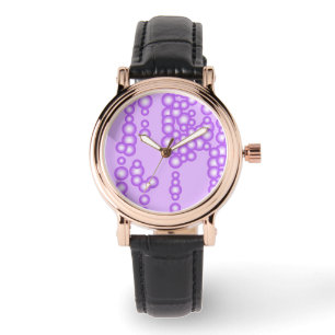 Bubblornas ström, lavenderns nyans armbandsur