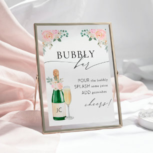 Bubbly Bar Bröllopsshow Fototryck