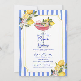 Bubbly Brunch Mediterranean Lemon Bridal Shower Inbjudningar