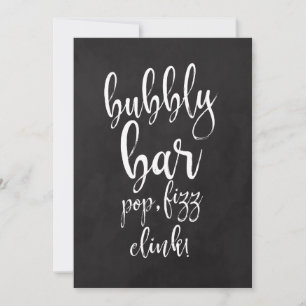 Bubbly Mary Bar Prisvärd Kritskriftsbrölloppsskylt