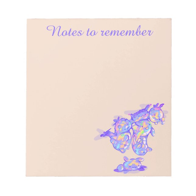 Bubbly notes to remember anteckningsblock (Framsida)