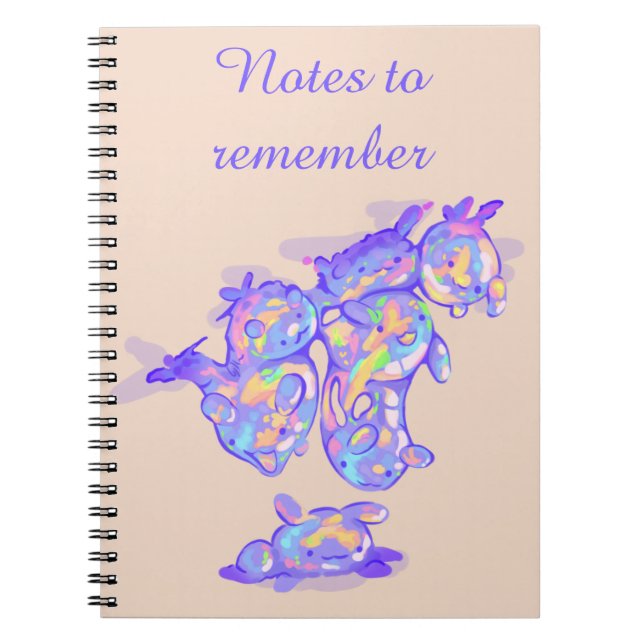 Bubbly notes to remember anteckningsbok (Framsidan)