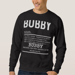 Bubby Definition Grandma Mor Day Lång Ärmad Tröja