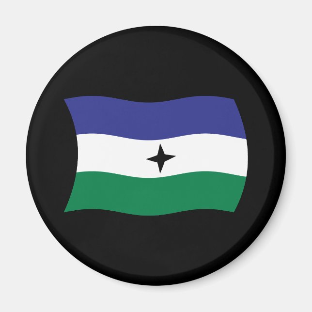 Bubi Nationalist Flagga Magnet (Framsidan)