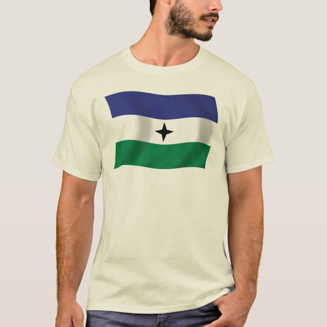 Bubi Nationalist Flagskjorta T Shirt (Framsida)