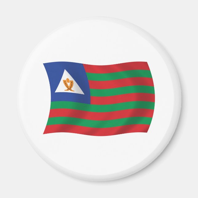 Bubi-stammens flaggmagnet magnet (Framsidan)
