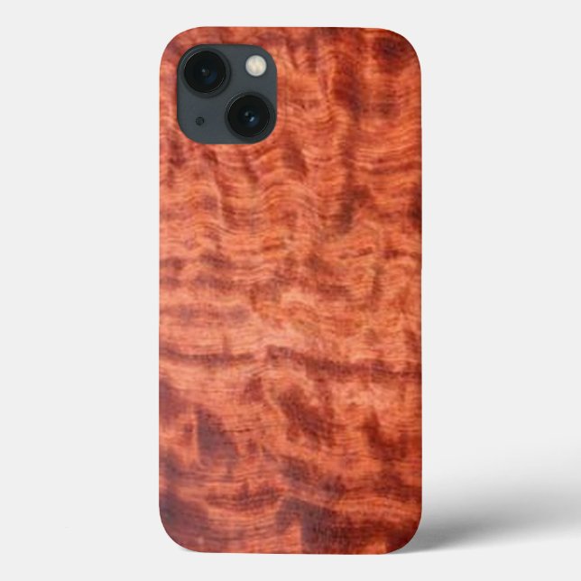 bubinga (faux) Wood Grain Avslutar iPad Case (Baksida)
