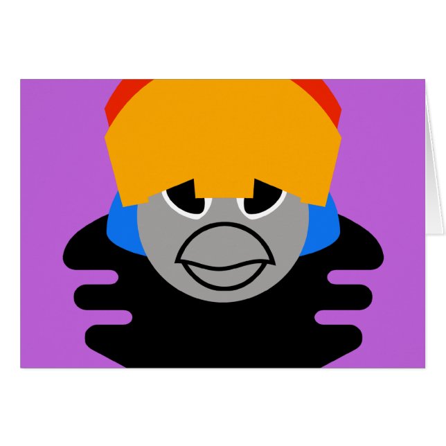 Bubla-Chan Clupkitz Hälsningskort (Framsidan Horizontal)