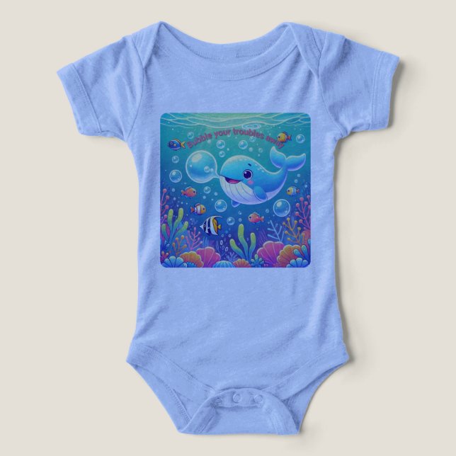 Bubla era dina troubles bort val t shirt (Design Framsida)