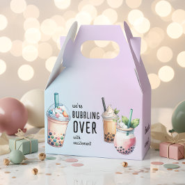 Bubla över med högmod, bobba-tefödelsedag presentaskar