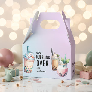 Bubla över med högmod, bobba-tefödelsedag presentaskar