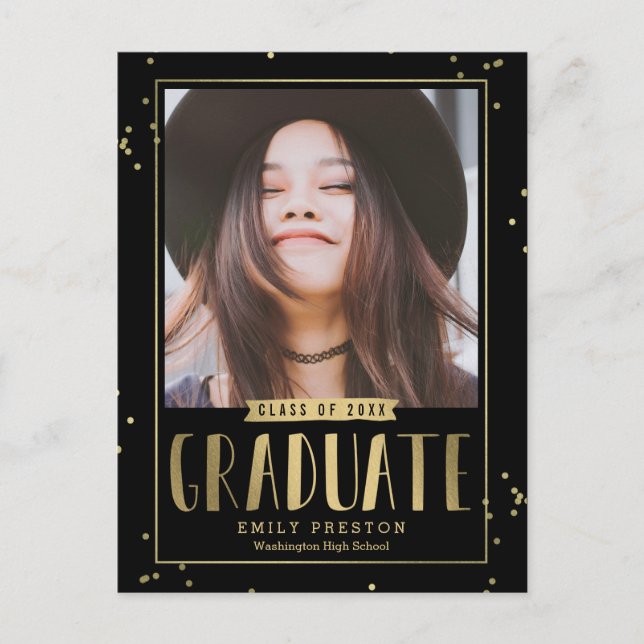 Bubly Chic Studenten annons vykort (Framsida)