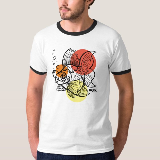 Bubly Eyed Goldfish T Shirt (Framsida)