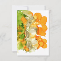 Bubly Orange Jello Abstrakt Grönt Ice Cream