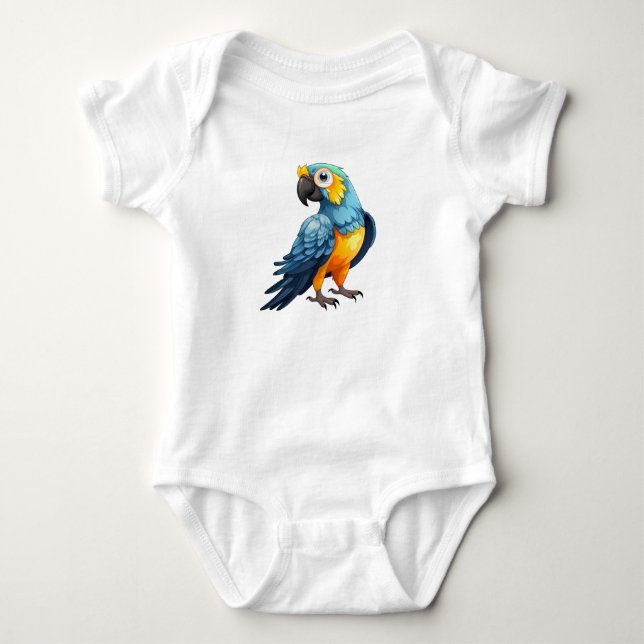 Bubly Parrot T Shirt (Framsida)