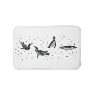 Bubly Penguins Bath Mat Badrumsmatta